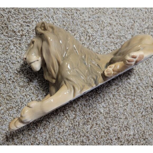 VTG Lev Bing & Grondahl B & G Porcelain Figurine Lying Lion Handpainted Denmark - Picture 10 of 11
